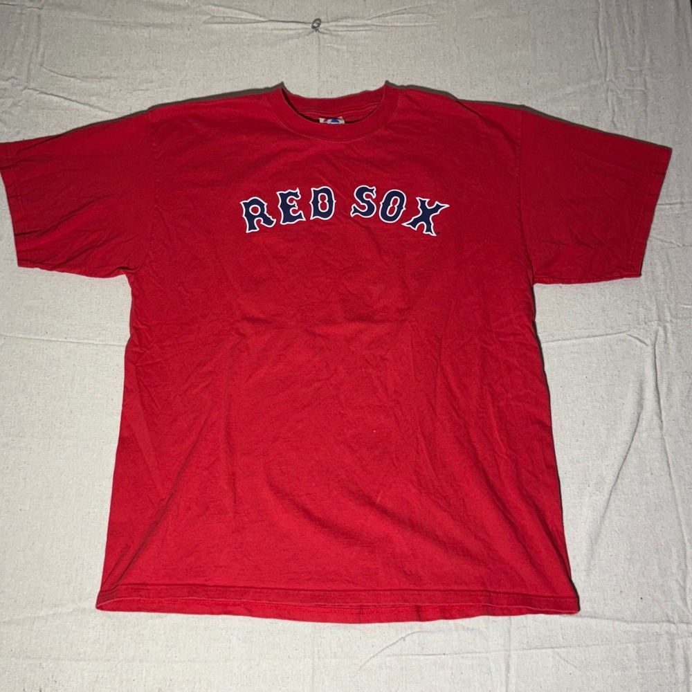 Majestic Boston Red Sox Jason Varitek 33 T-Shirt Red Mens 2XL MLB Baseball